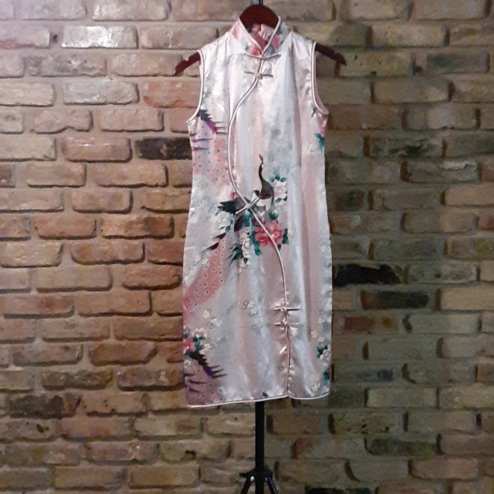 Silk traditional short dress